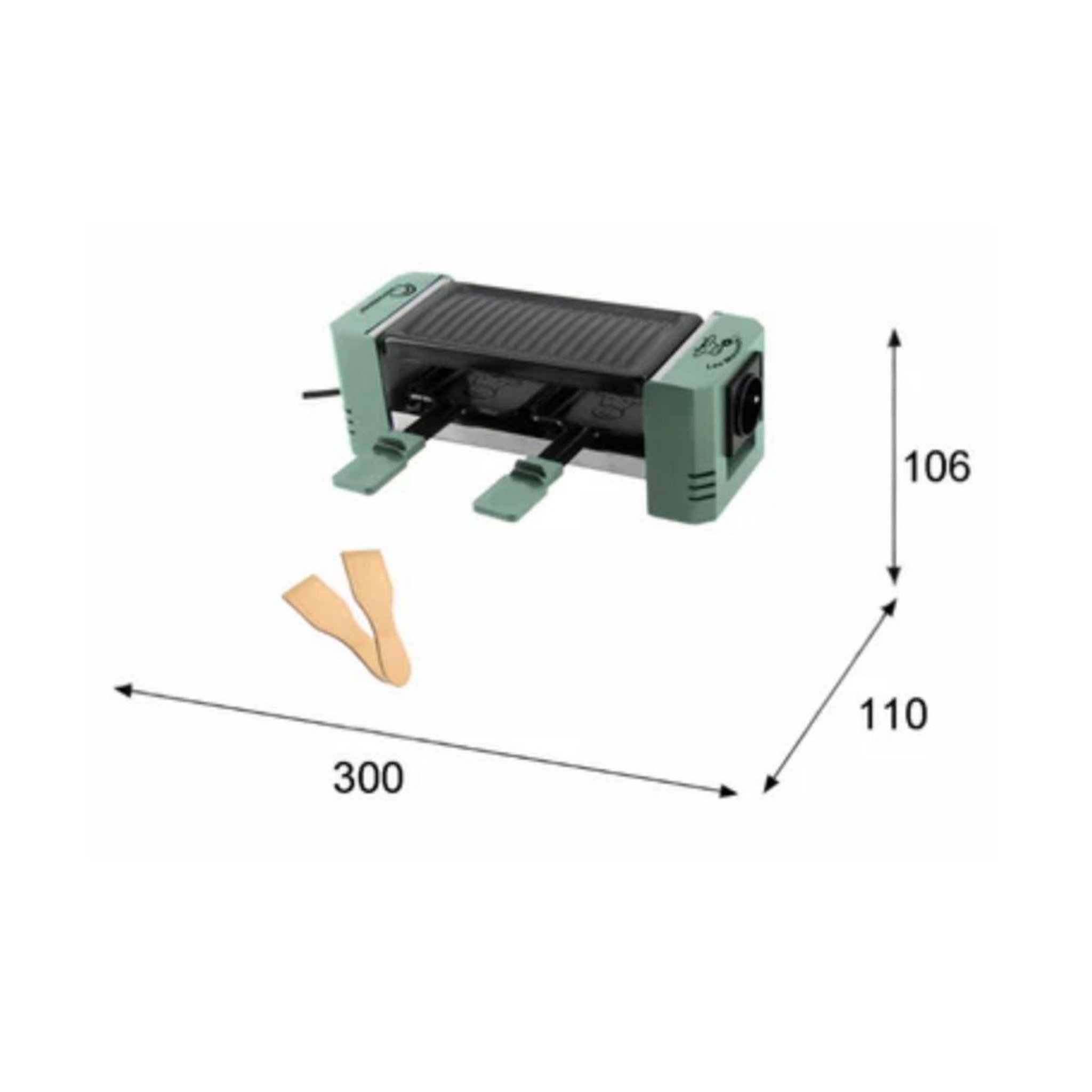 Voir la diapositive 4 : LITTLE BALANCE Appareil à raclette 4 personnes 320w - 8949