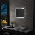 VIDAXL Miroir mural a LED pour salle de bains 60x50 cm