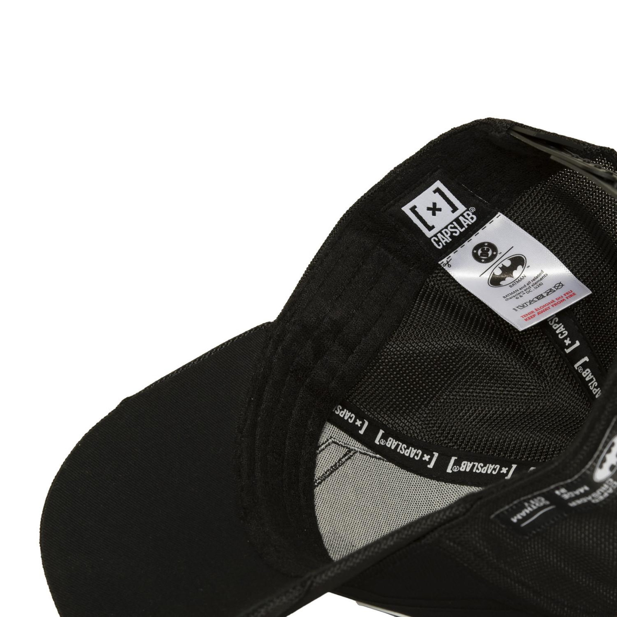 Voir la diapositive 6 : CAPSLAB Casquette trucker premium filet et logo pu dc comics batman tec