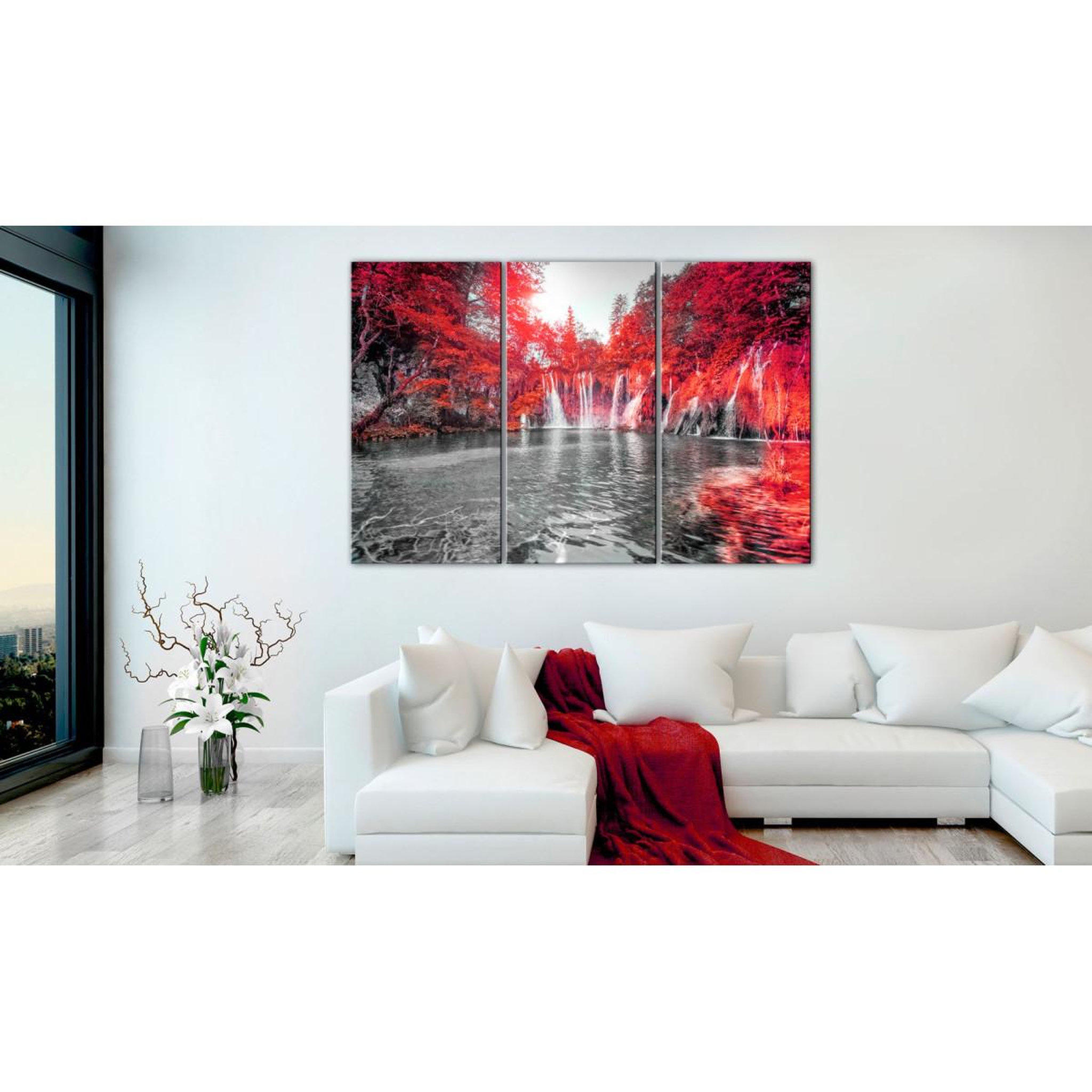 Voir la diapositive 2 : Paris Prix Tableau imprimé  waterfalls of ruby forest