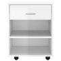 Voir la diapositive 4 : VIDAXL Armoire a roulettes Blanc brillant 46x36x59cm Bois d'ingenierie