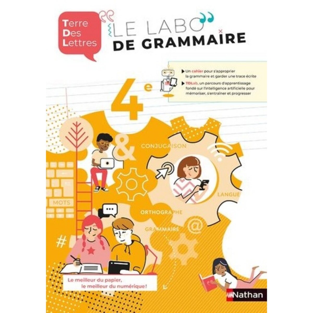  TERRE DES LETTRES LE LABO DE GRAMMAIRE 4E. EDITION 2021, Denéchère Anne-Christine