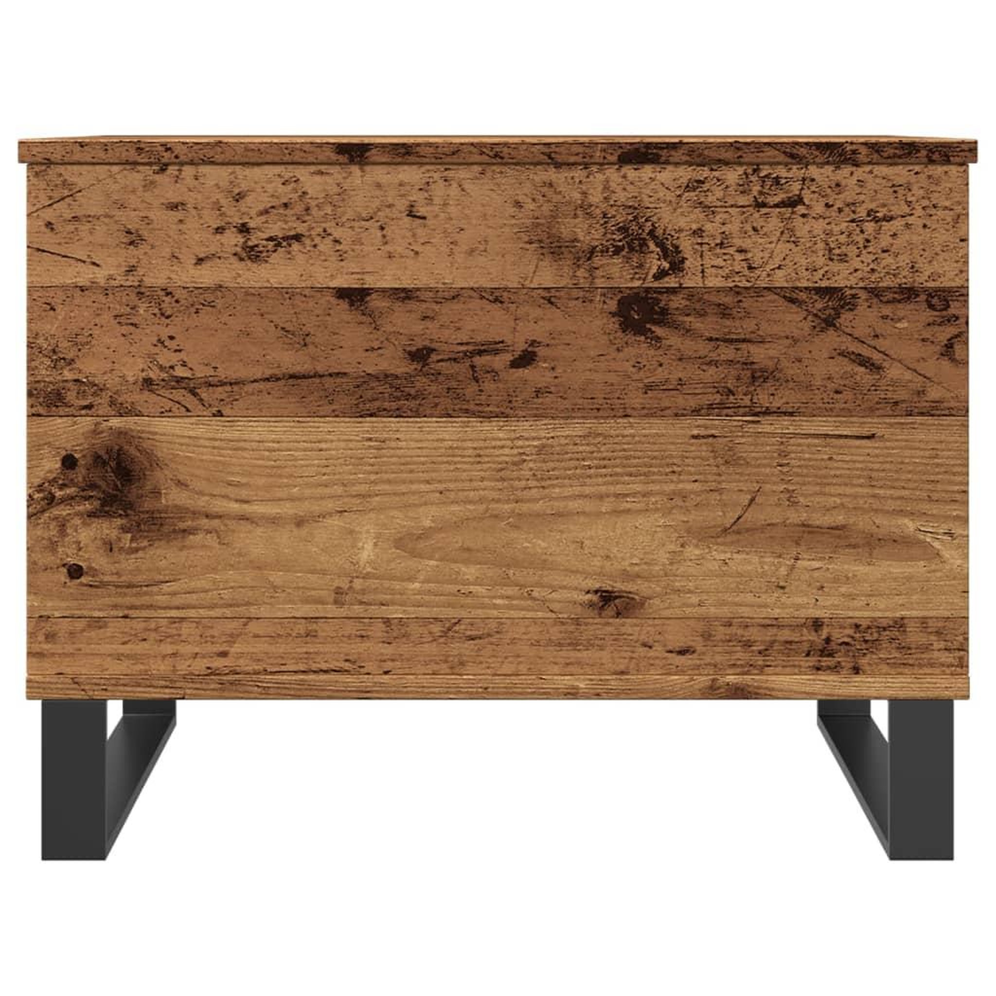 Voir la diapositive 4 : VIDAXL Table basse vieux bois 60x44,5x45 cm bois d'ingenierie