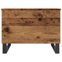 Voir la diapositive 4 : VIDAXL Table basse vieux bois 60x44,5x45 cm bois d'ingenierie