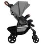 Voir la diapositive 5 : VIDAXL Poussette pour bebe 2-en-1 Gris clair Acier