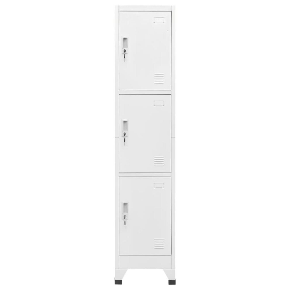 VIDAXL Armoire a casier avec 3 compartiments 38x45x180 cm