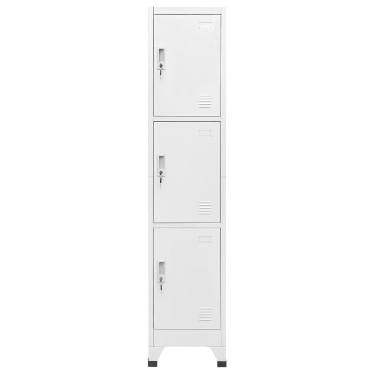 VIDAXL Armoire a casier avec 3 compartiments 38x45x180 cm