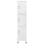 Voir la diapositive 2 : VIDAXL Armoire a casier avec 3 compartiments 38x45x180 cm