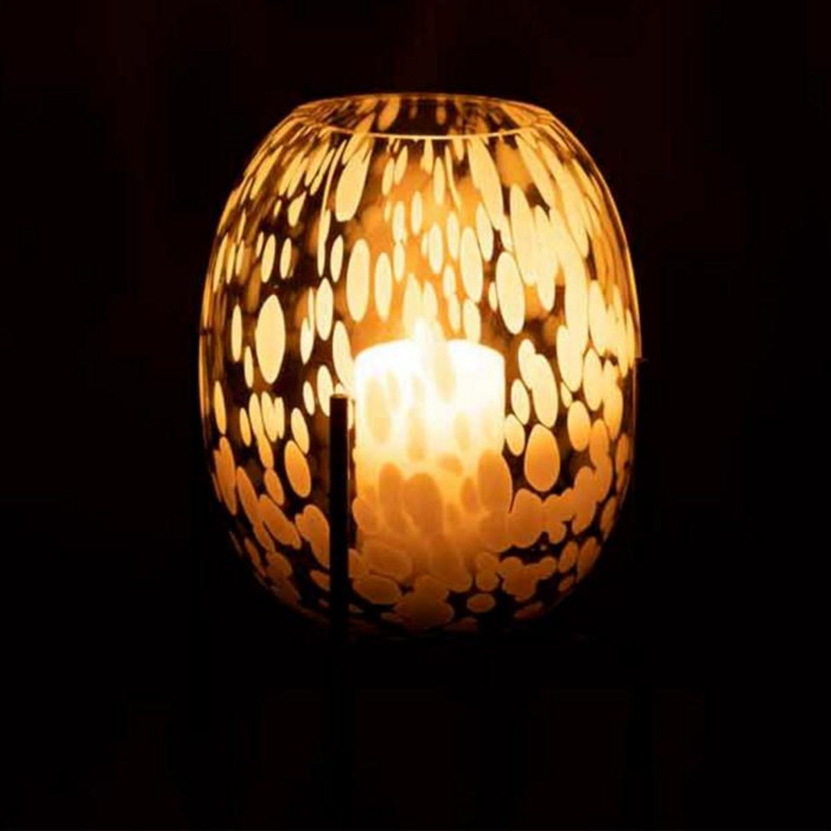 Paris Prix Vase sur Pied Design  Tâche  22cm Gris & Blanc