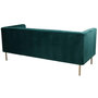 Voir la diapositive 3 : Paris Prix Canapé 3 places Velours  Taylor  179cm Vert