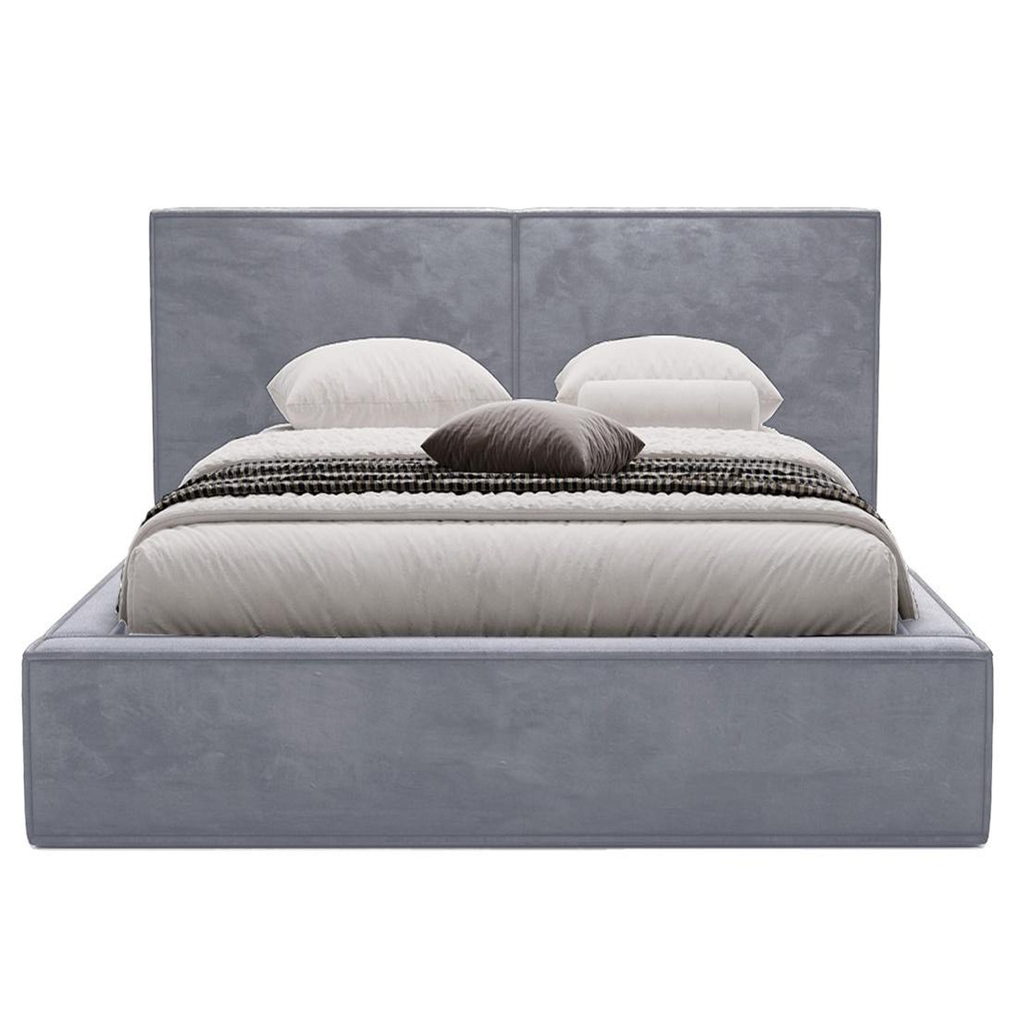 Voir la diapositive 1 : BEST MOBILIER Eros - lit coffre - 140x200 cm - sommier inclus - en velours