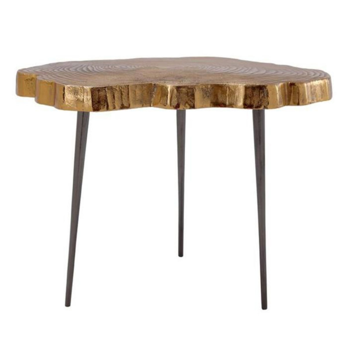 Paris Prix Table d'Appoint Design  Wood Art  65cm Or