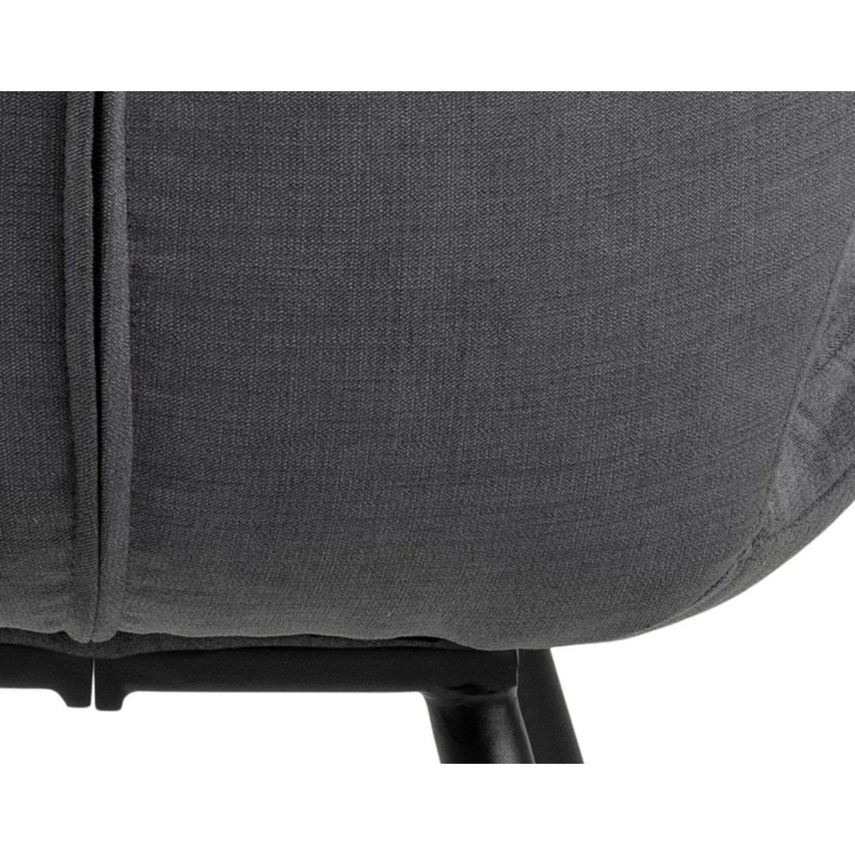 LISA DESIGN Manilla - lot de 2 chaises - en tissu microfibre - pieds en métal