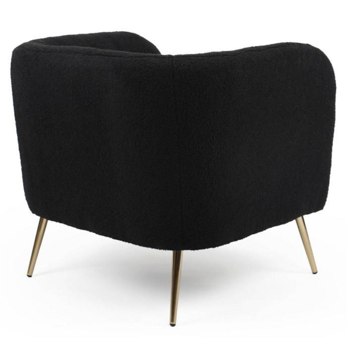Paris Prix Fauteuil Design Bouclette  Reuben  75cm Noir