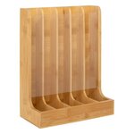FIVE Porte-Capsules en Bambou  70 Capsules  29cm Naturel
