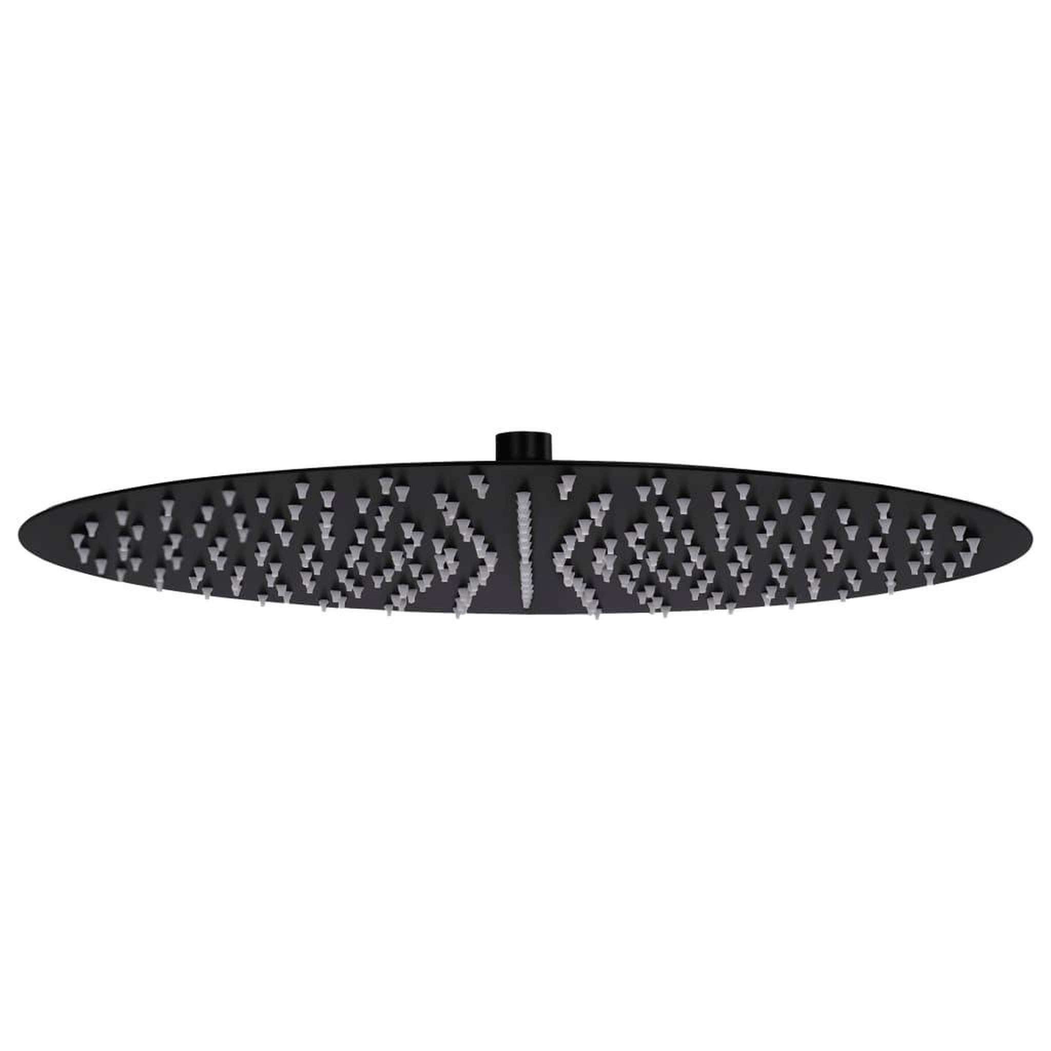 Voir la diapositive 1 : VIDAXL Pomme de douche pluie Acier inoxydable 40 cm Ronde Noir
