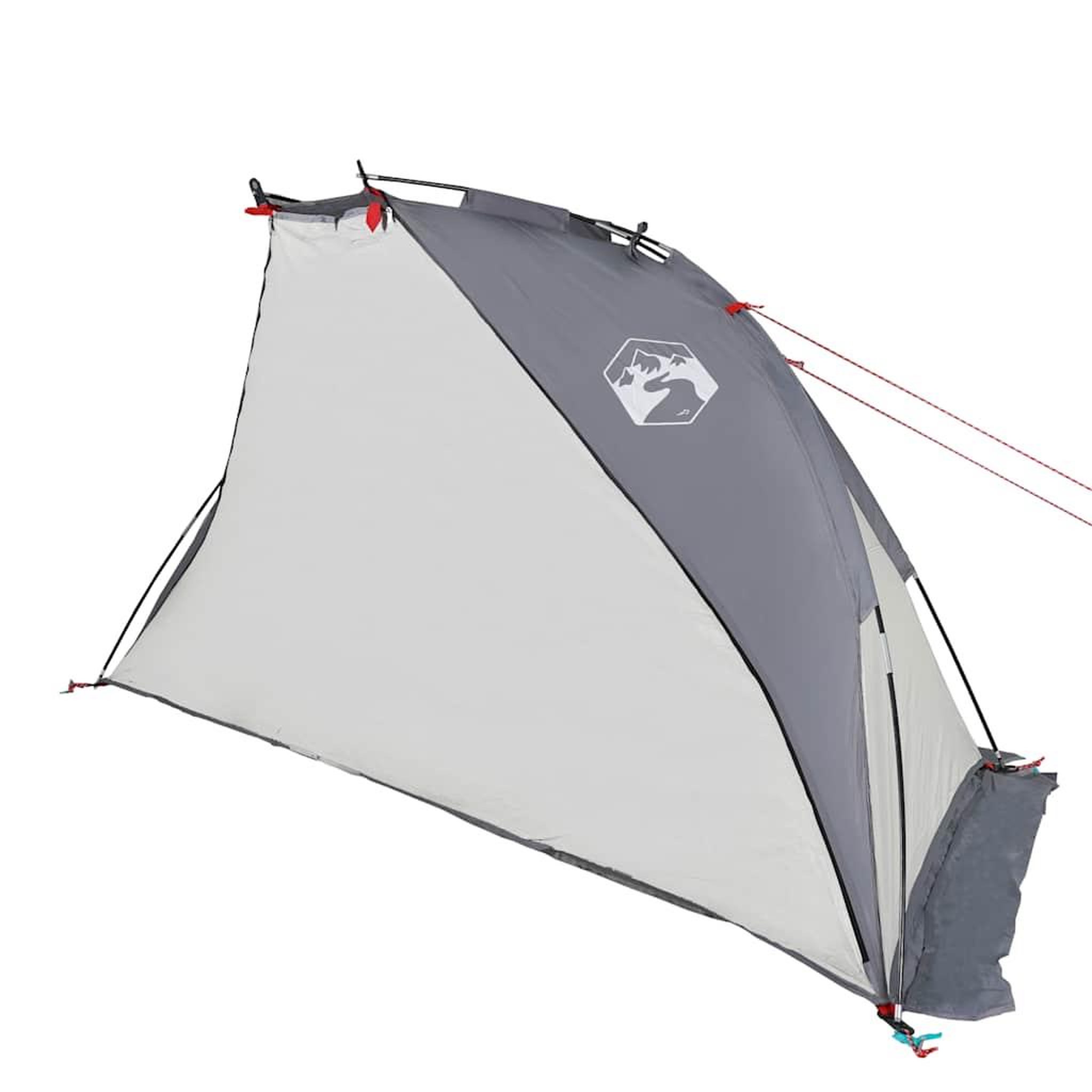 Voir la diapositive 5 : VIDAXL Tente de plage gris 268x223x125 cm 185T polyester