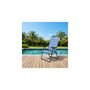 Voir la diapositive 2 : O'Camp Fauteuil de camping 5 positions pliable - O'Camp - Bleu - Dimensions : 70 x 105 x 62 cm