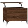 Voir la diapositive 2 : VIDAXL Table basse Chene marron 60x44,5x45 cm Bois d'ingenierie