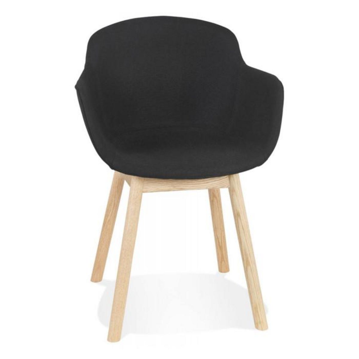 Paris Prix Chaise Design en Tissu  Angie  80cm Noir