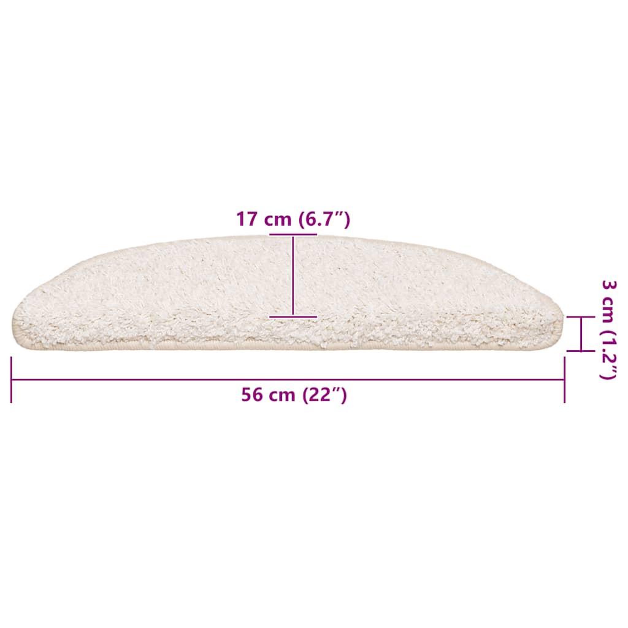 Voir la diapositive 6 : VIDAXL Tapis d'escalier 30 pcs blanc 56x17x3 cm