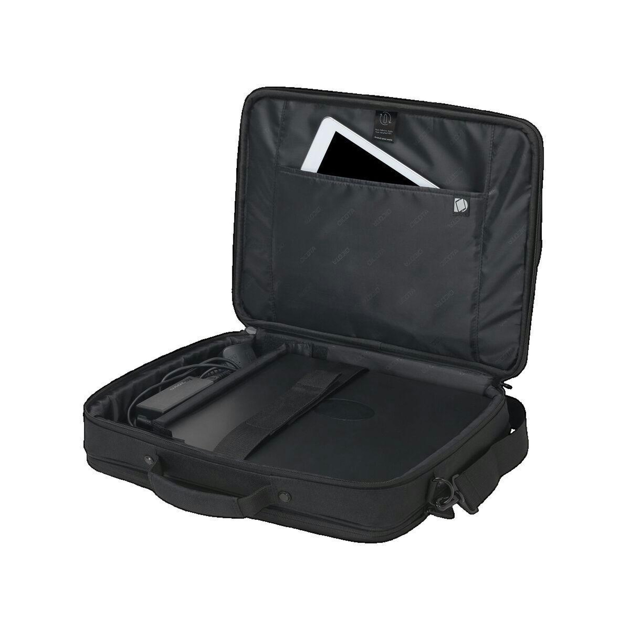 Voir la diapositive 2 : Dicota Sacoche ordinateur Dicota Eco Multi Plus SCALE Noir 14-15,6 pouces