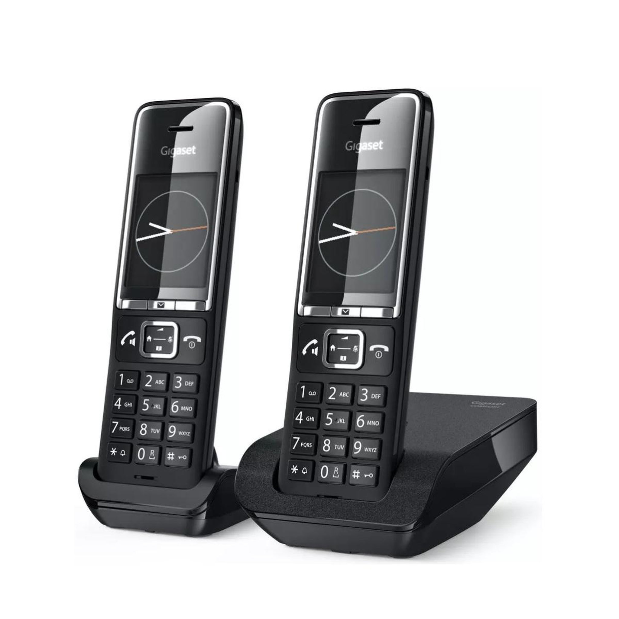 GIGASET Téléphone sans fil duo dect noir avec répondeur - COMFORT550-DUO-BLACK