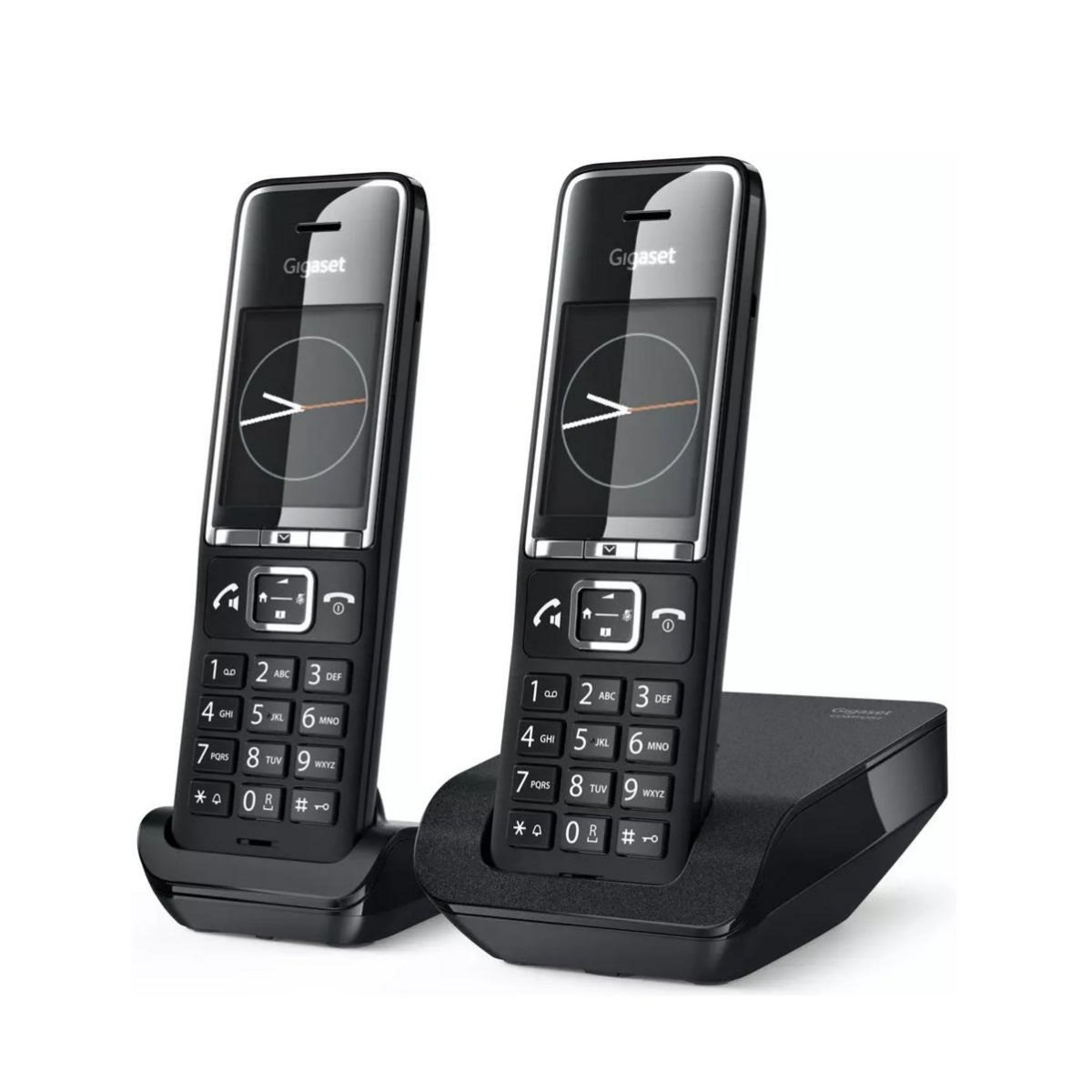 GIGASET Téléphone sans fil duo dect noir avec répondeur - COMFORT550-DUO-BLACK