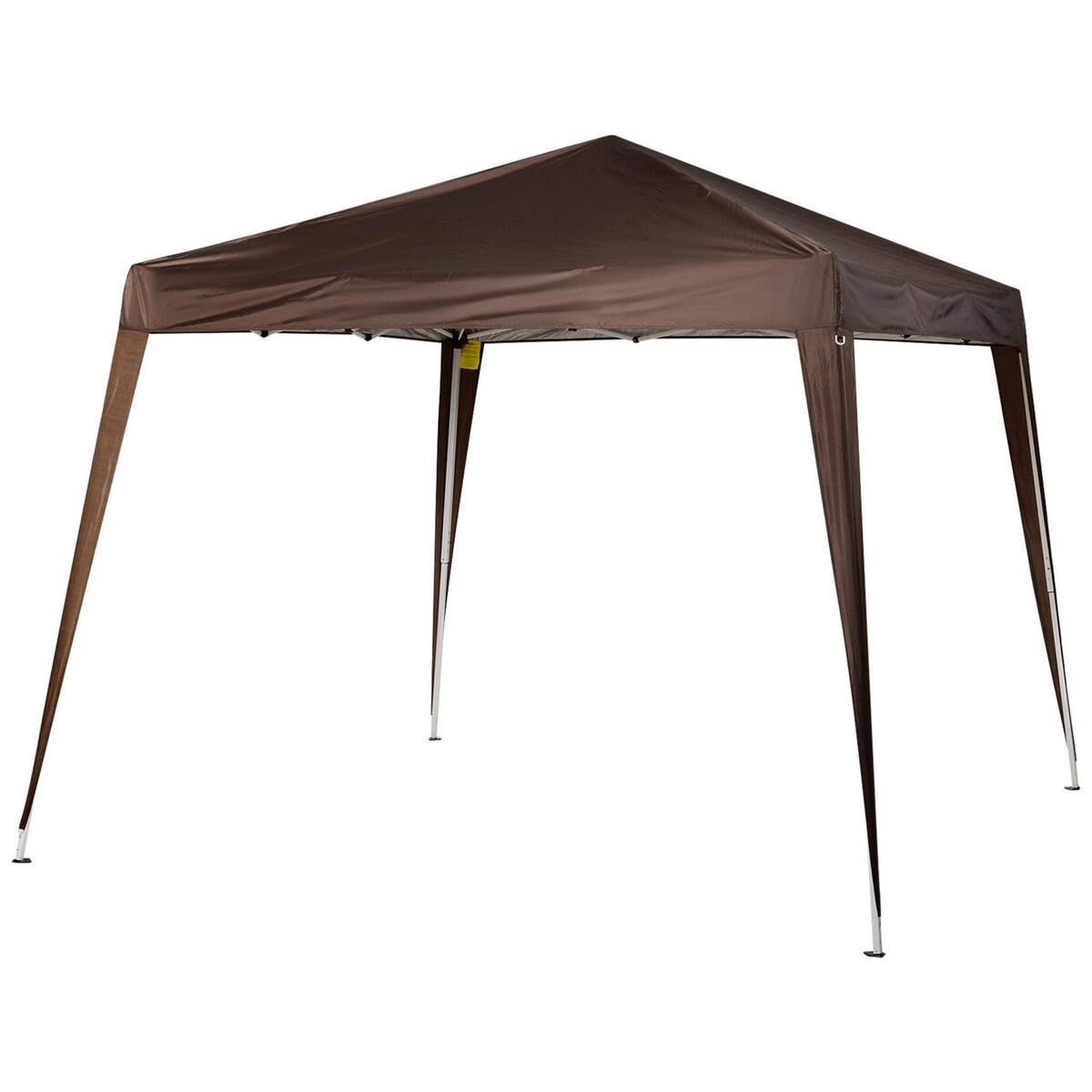 OUTSUNNY Tonnelle barnum de jardin pop-up pliant 2,4L x 2,4l x 2,5H m acier polyester imperméabilisé anti UV avec sac de transport chocolat