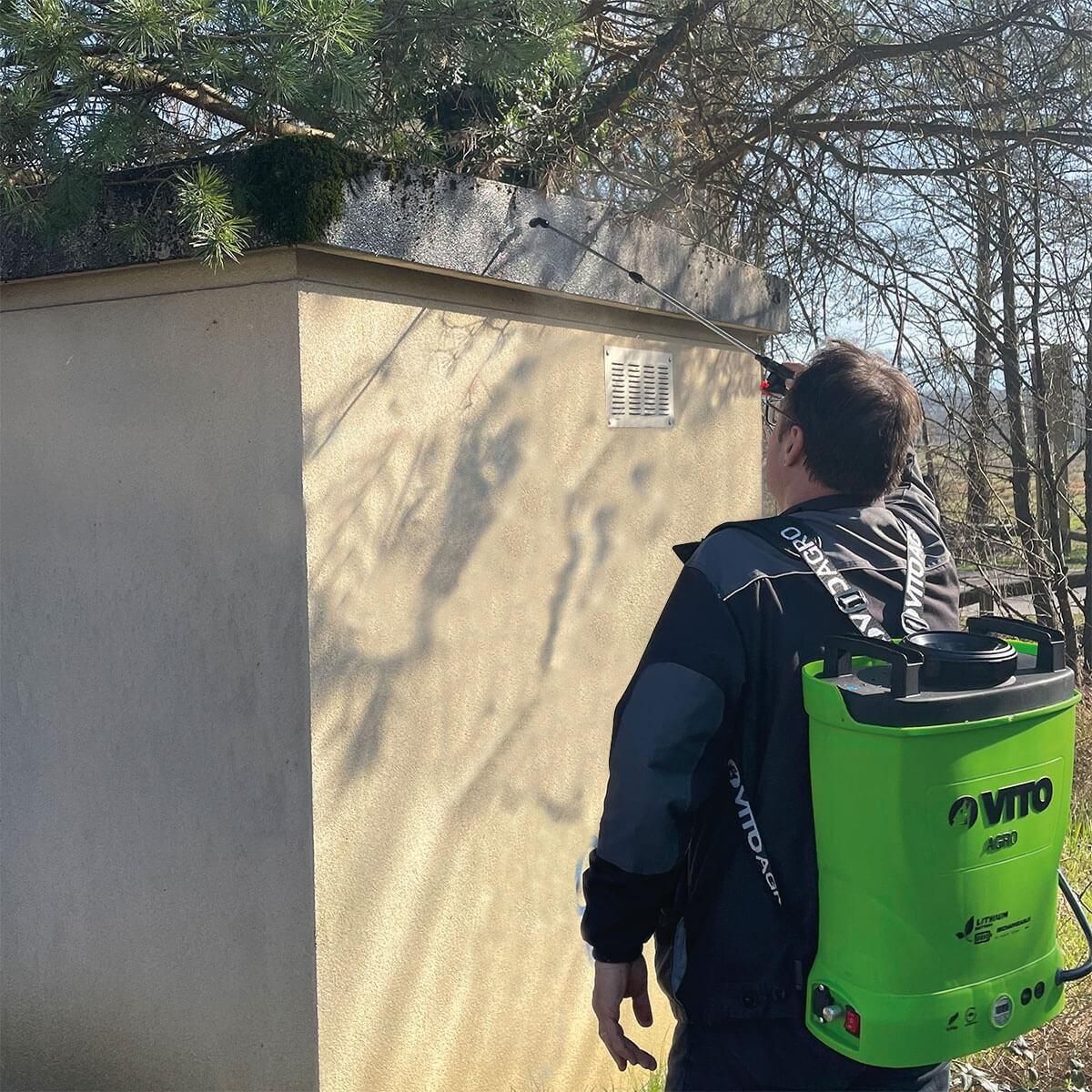 VITO Garden Pulvérisateur Electrique à Batterie Lithium 12V/8AH 16L 6 bars Chargeur Végetaux jardin toitures VITO