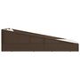 Voir la diapositive 4 : VIDAXL Lit de jardin marron 110x200 cm resine tressee