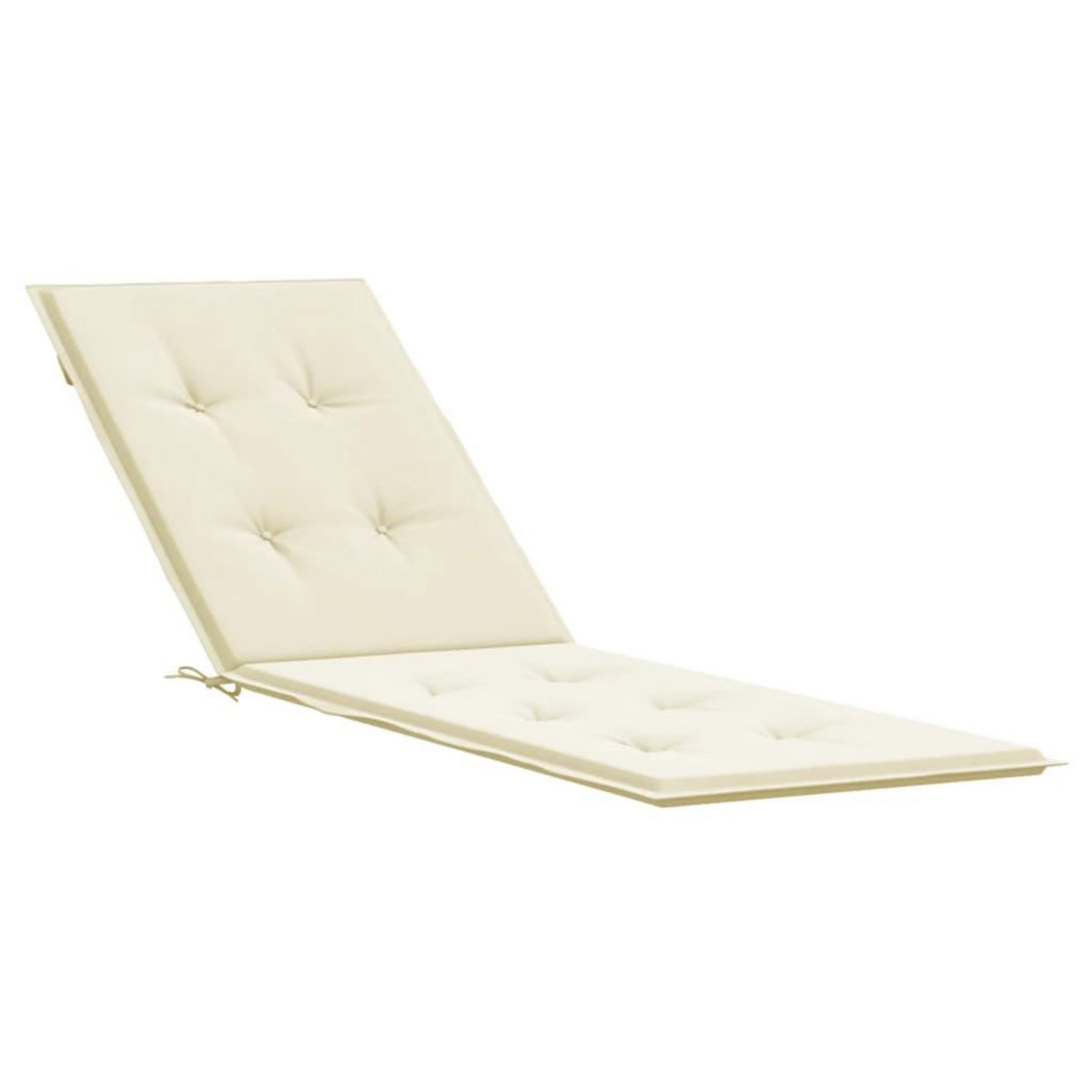 VIDAXL Coussin de chaise de terrasse creme (75+105)x50x4 cm