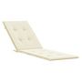 Voir la diapositive 2 : VIDAXL Coussin de chaise de terrasse creme (75+105)x50x4 cm