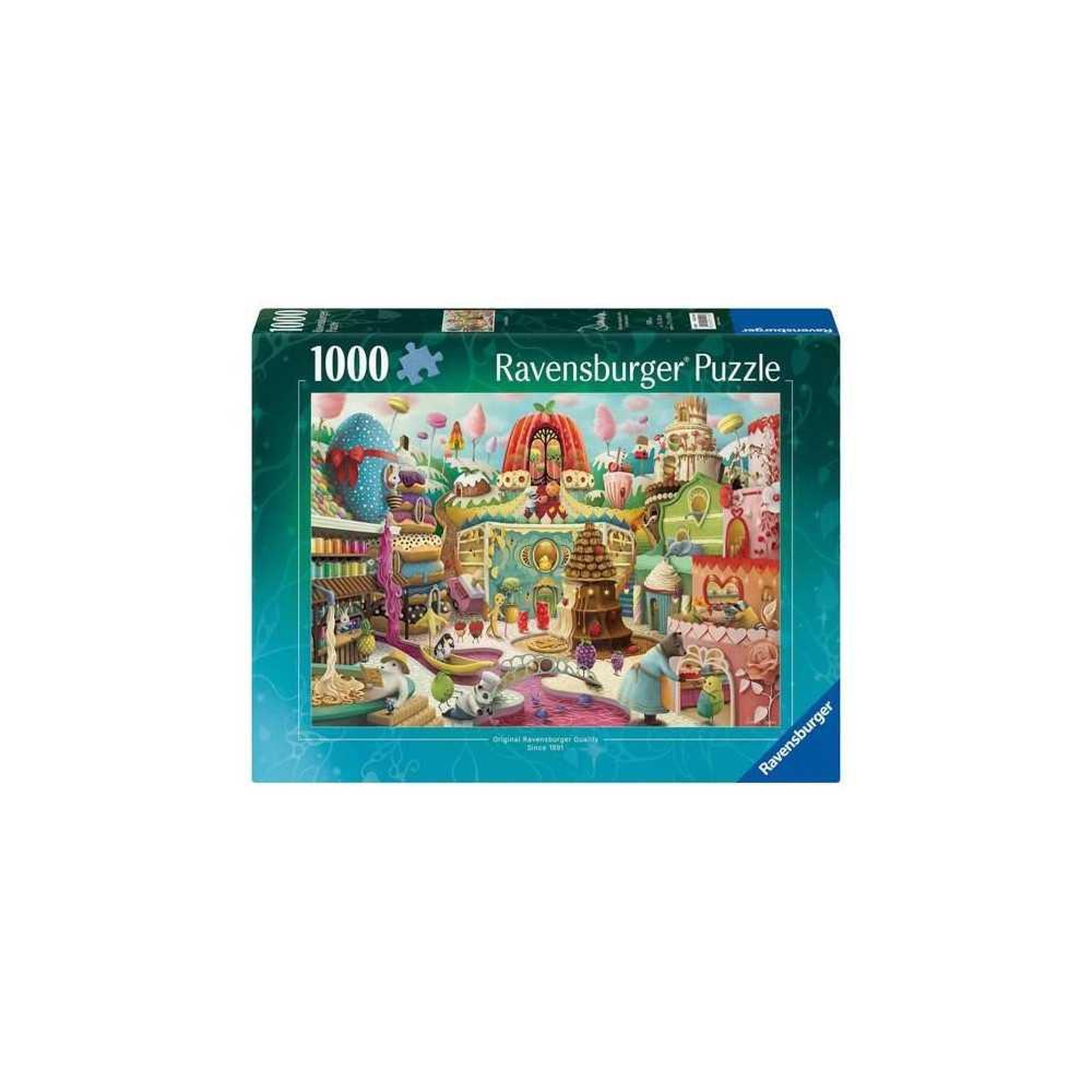 Voir la diapositive 3 : RAVENSBURGER Puzzle adulte 1000 pièces – La rue de la douceur – Educa