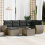 Voir la diapositive 1 : VIDAXL Salon de jardin avec coussins 7 pcs gris resine tressee