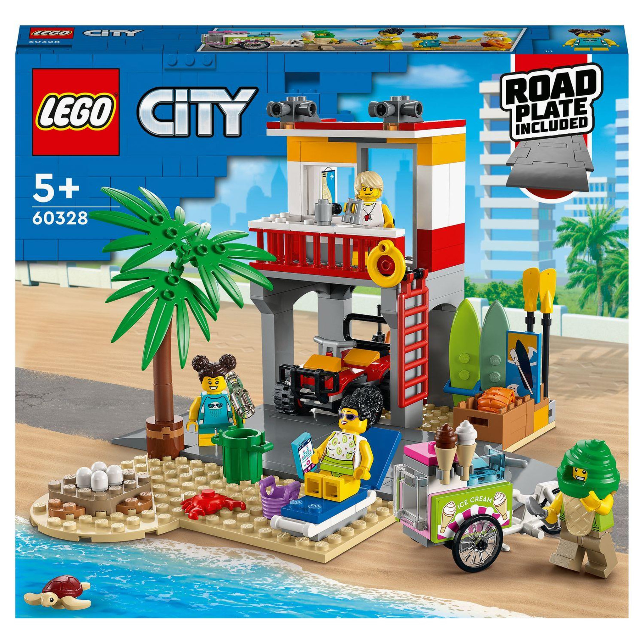 Voir la diapositive 1 : LEGO City 60328 Le Poste De Secours sur La Plage