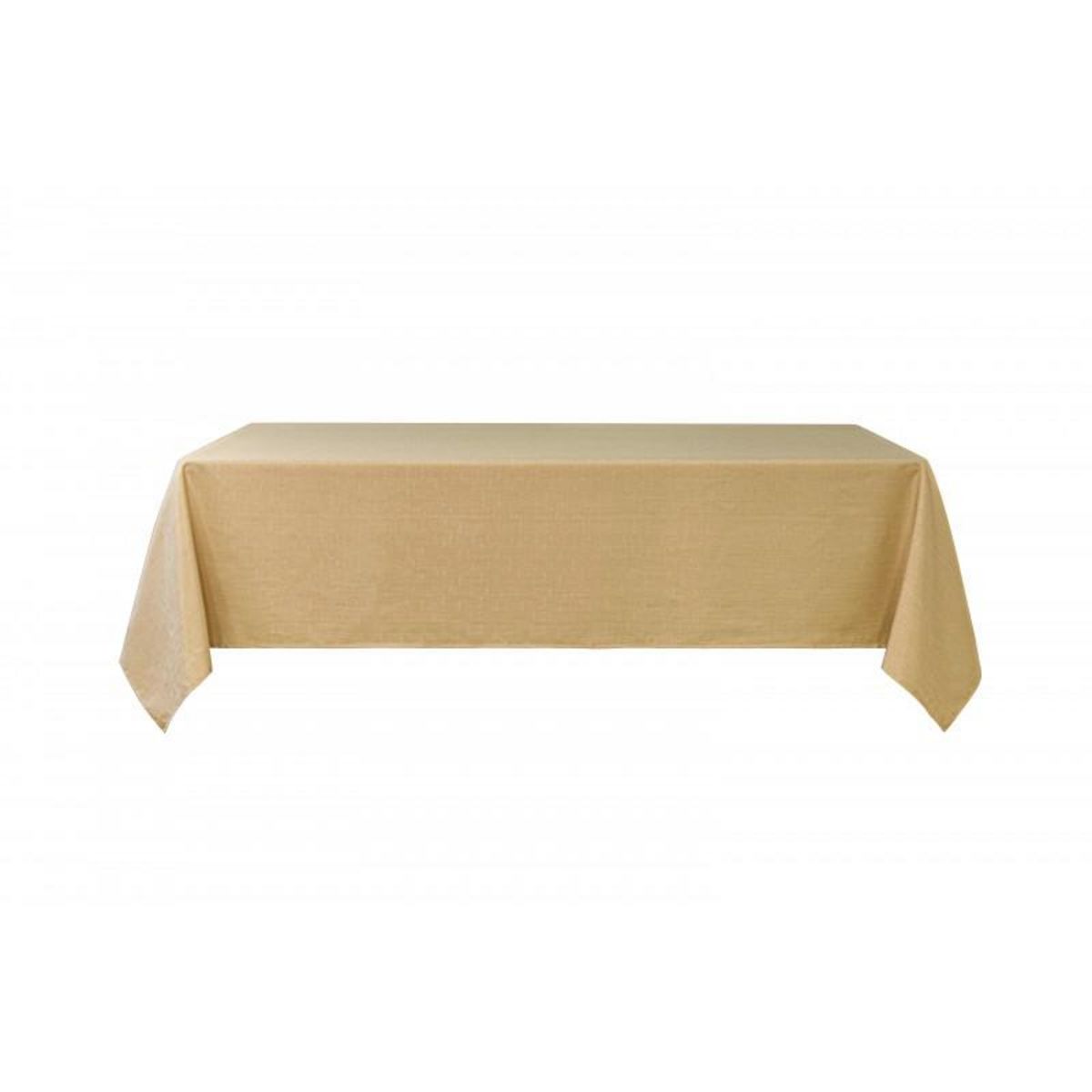 UNIVERS DECOR Nappe antitache unie Beige rectangulaire 145 x 240 cm