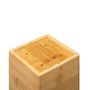 Voir la diapositive 2 : FIVE Pot à Ustensiles Carré  Bambou  15cm Naturel