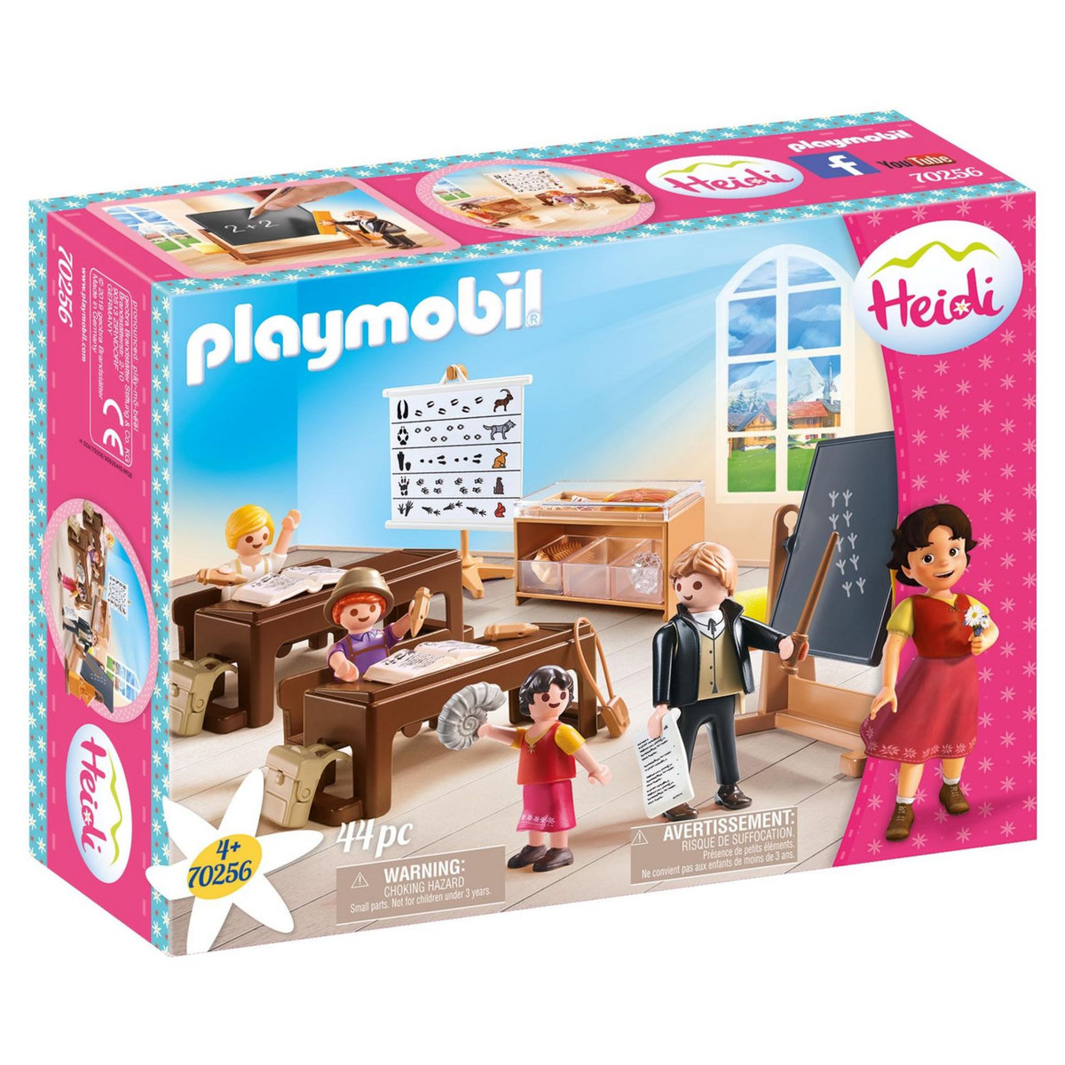 PLAYMOBIL 70256 - Heidi - Salle de classe à Dörfli