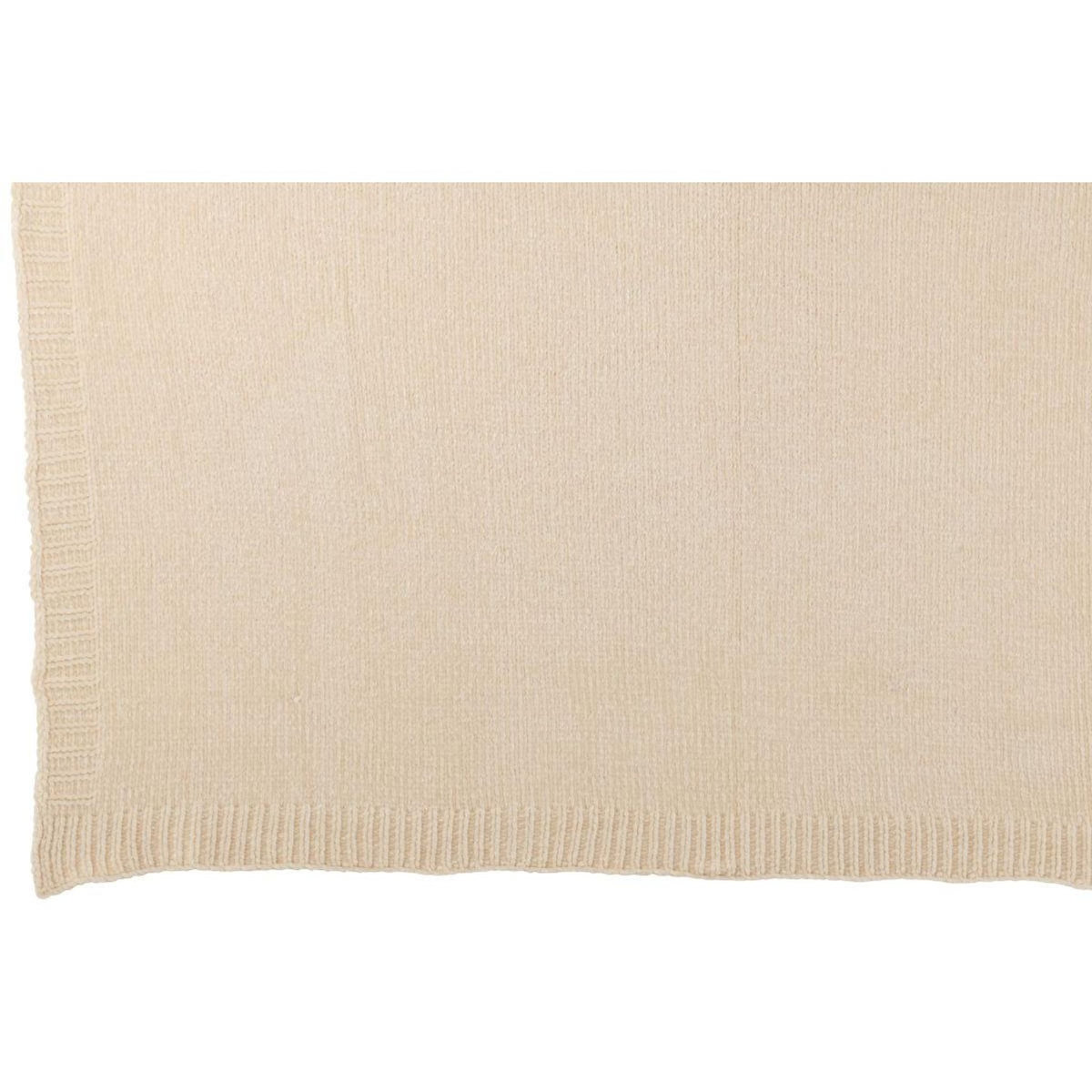 Paris Prix Plaid Uni Chenille  Bradly  130x170cm Écru