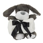 Paris Prix Peluche & Plaid Enfant  Chien  70x70cm Gris