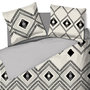 Voir la diapositive 2 : Dourev Housse de couette 240x220 Ethnique losange + 2 taies coton 42 fils