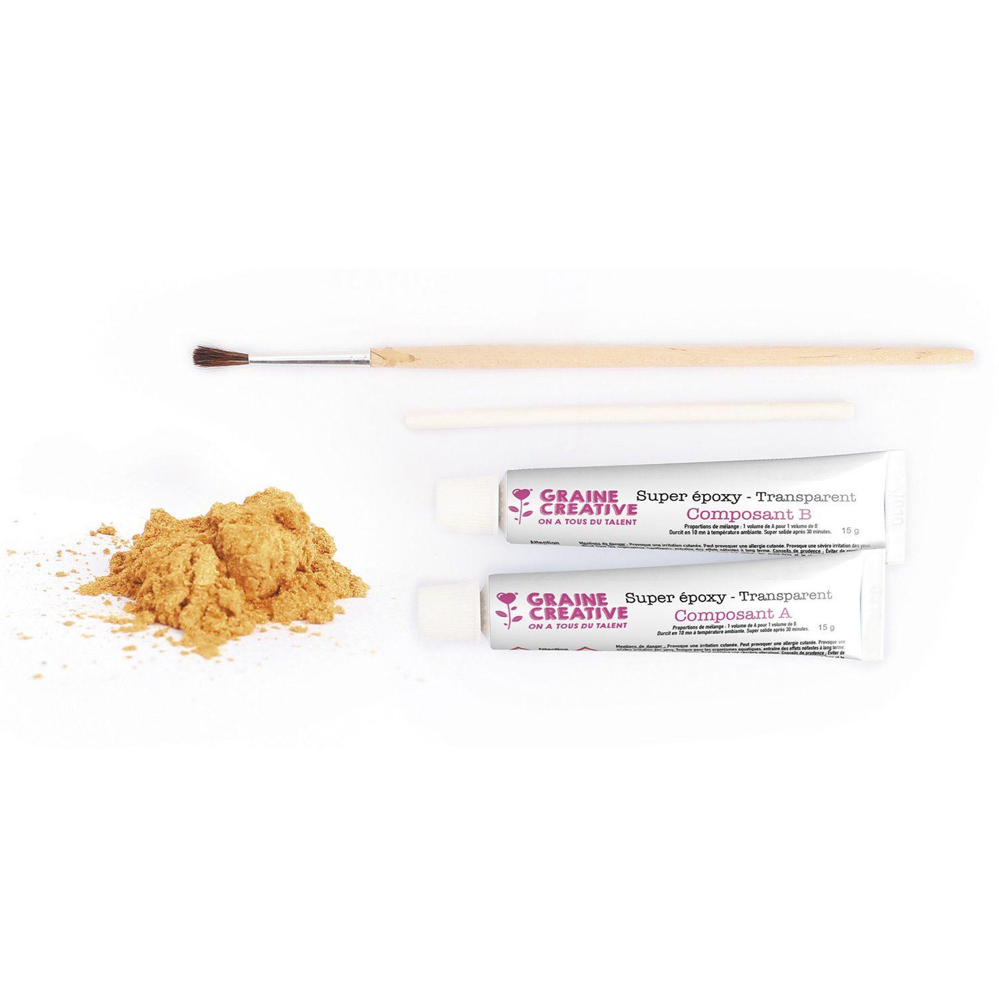 Voir la diapositive 4 : Graine créative Coffret diy réparation kintsugi doré