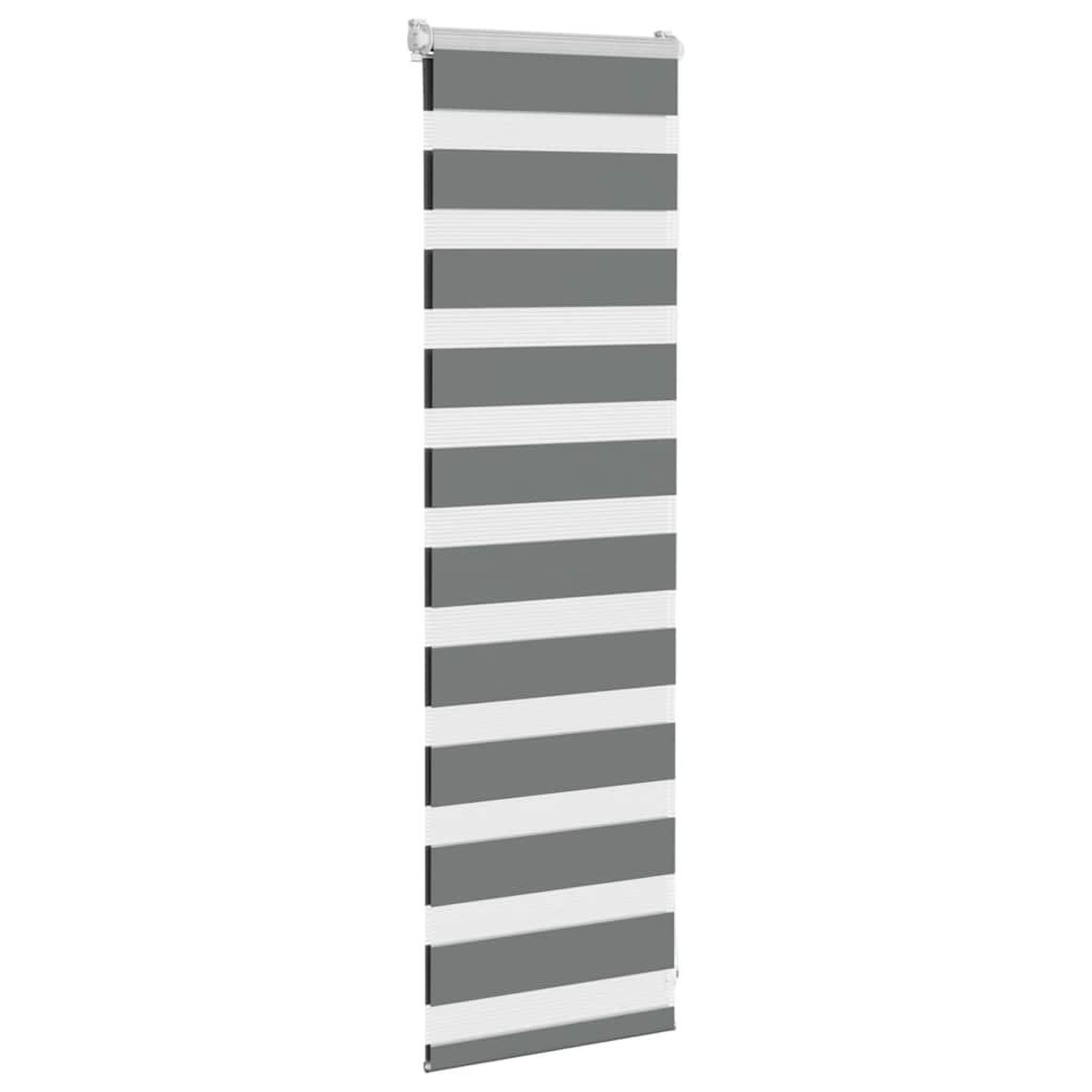 Voir la diapositive 3 : VIDAXL Store zebre gris fonce largeur du tissu 40,9 cm polyester