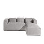 Voir la diapositive 1 : LISA DESIGN Stella - canapé d'angle - en velours côtelé - 4 places -style contemporain - droit