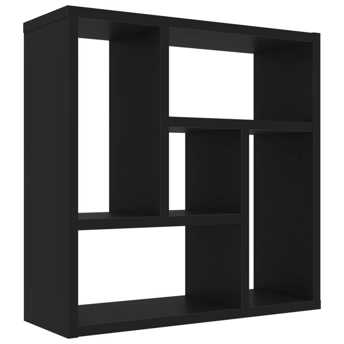 VIDAXL Etagere murale Noir 45,1x16x45,1 cm Bois d'ingenierie