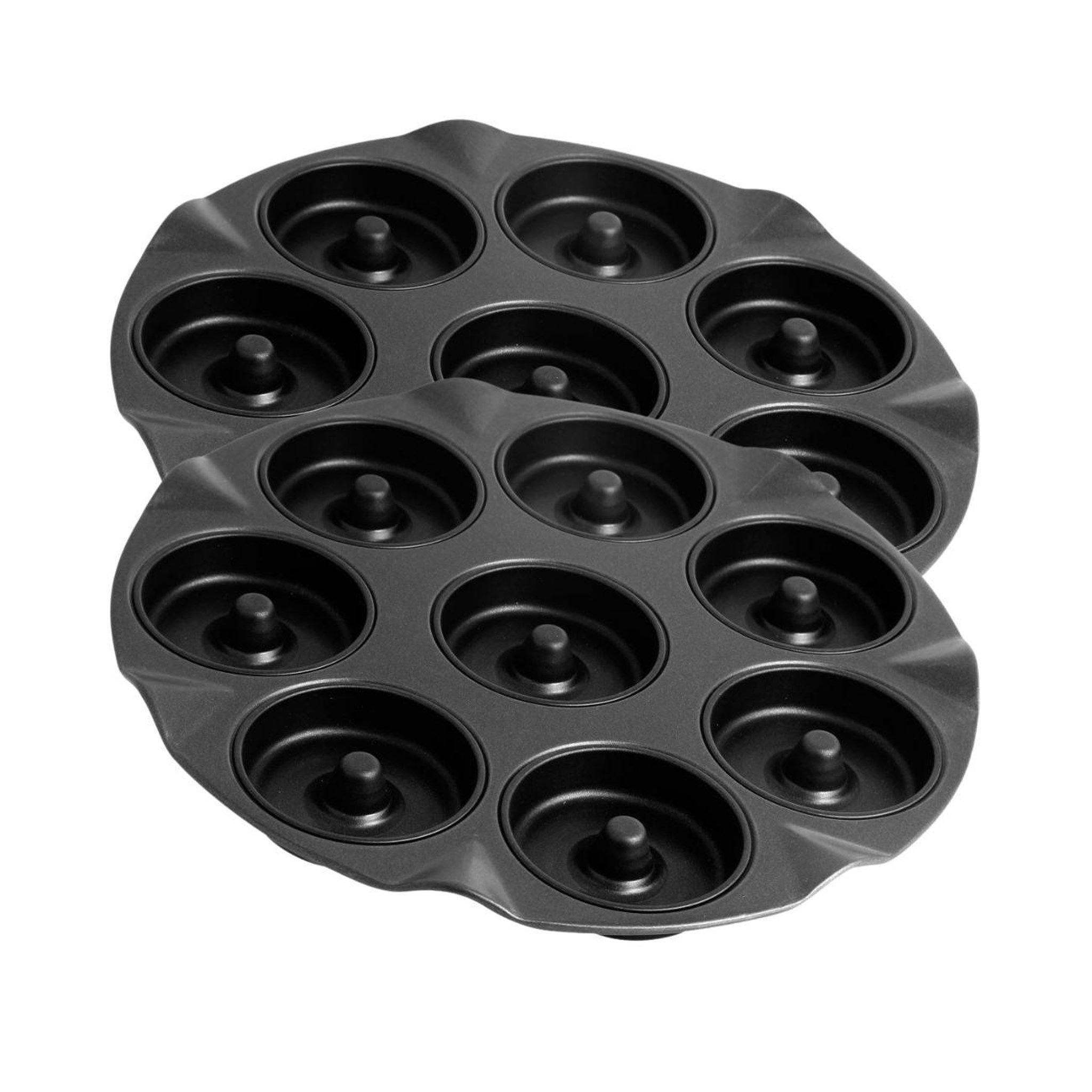 ZENKER Lot de 2 moules à gâteaux 33/33 cm en acier black metallic black mettallic zenker  black mettallic
