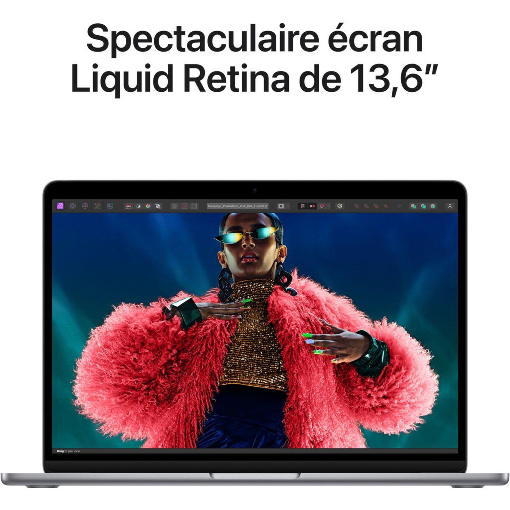 Voir la diapositive 5 : APPLE Ordinateur Apple Air 13' M2 16Go CPU8 GPU10 1To Gris sid