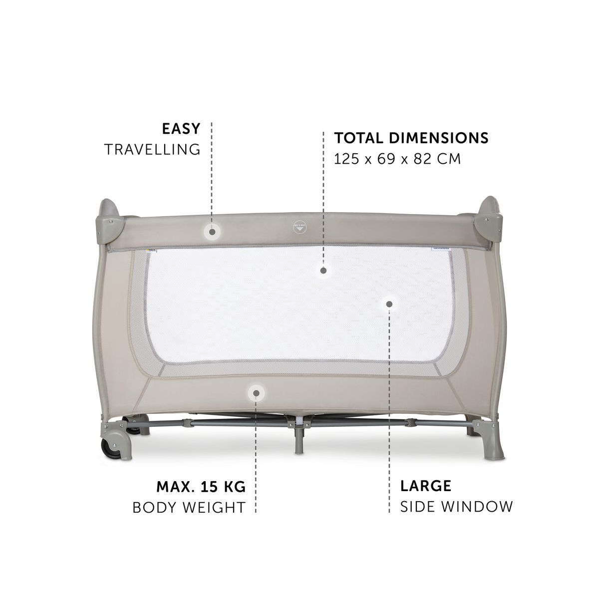 HAUCK Lit Parapluie Sleep and Play Go Plus