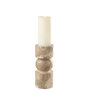 Voir la diapositive 2 : Paris Prix Bougeoir en Marbre  Chance  23cm Beige